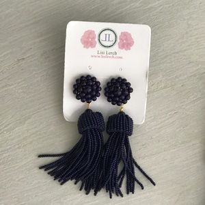 Lisi Lerch earrings NWT navy blue